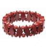 Bracelet losanges en jaspe rouge